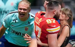 Erling Haaland tạo hiệu ứng rầm rộ ở World Cup, được so sánh với chuyện tình Taylor Swift - Travis Kelce
