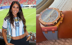 Vợ Messi đeo đồng hồ xa xỉ, khoe eo thon gợi cảm khi cổ vũ Argentina