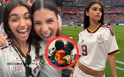 Bạn gái sexy của Lamine Yamal khoe vòng eo con kiến, ăn mừng phấn khích khi Tây Ban Nha vào chung kết World Cup 2026
