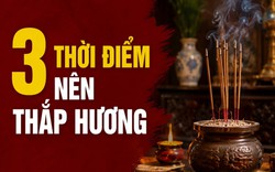 3 thời điểm nên thắp hương
