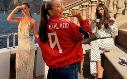 "Thanh mai trúc mã" của Erling Haaland: Không phải fashionista nhưng mặc gì cũng đẹp