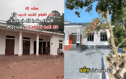 Phú Thọ: Vợ chồng lương 20 triệu/tháng xây nhà 220m² hết 900 triệu, dân mạng tranh cãi "chi phí thật hay content câu view?"