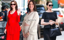 Bà bầu sành điệu nhất lúc này gọi tên Anne Hathaway: Lên đồ thời thượng, phụ kiện tiền tỷ khi ra đường