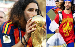 Xôn xao cầu thủ Tây Ban Nha xách cúp vô địch World Cup bằng túi nilon, sự thật bất ngờ