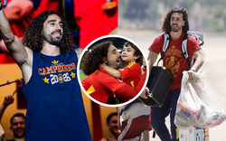 Nhìn Cucurella xách cúp vô địch bằng túi ni lông vui vẻ, ai mà ngờ cuộc sống đời thường lại vất vả như thế!