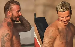 Cả nhà Beckham lại gây chú ý sau World Cup