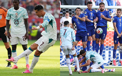Bị Ronaldo sút phạt trúng "chỗ hiểm", cầu thủ Croatia ôm đau quằn quại trên sân World Cup