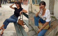Phụ nữ Pháp diện quần jeans với 4 kiểu áo mùa hè để có set đồ đẹp hoàn hảo