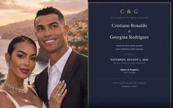 Xôn xao thiệp cưới của Ronaldo và Georgina