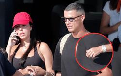 Ronaldo để lộ nhẫn kim cương đôi với Georgina, dấy lên tin đồn bí mật làm đám cưới thứ 7 tuần này?