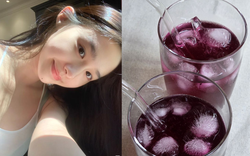 Cốc nước ngon mát màu tím chống nắng rất đỉnh, làm chậm lão hoá, phụ nữ Nhật uống mỗi ngày