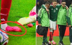 Sao Mexico nhập viện khẩn cấp sau chấn thương rùng rợn, cổ chân gãy tới biến dạng ở trận thua tuyển Anh