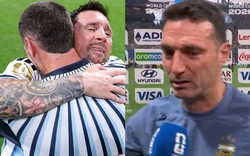 Giống Messi, HLV Scaloni bật khóc sau khi Argentina ngược dòng cảm xúc trước Ai Cập, không thể ngẩng đầu trả lời phỏng vấn