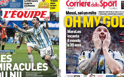 Messi phủ sóng trang nhất báo thể thao toàn thế giới sau màn ngược dòng không tưởng trước Ai Cập