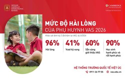 Chỉ số “vượt kỳ vọng” và “sẵn sàng giới thiệu” của phụ huynh VAS cao kỷ lục