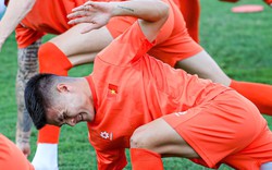 Quang Hải chăm chỉ tập luyện giữa những bàn tán về phong độ