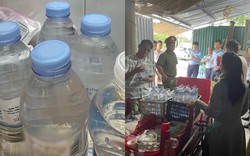 Người bán hàng gần cổng bệnh viện thừa nhận tự rót nước vào vỏ chai nhãn hiệu nổi tiếng để bán cho khách