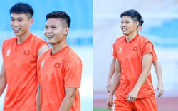 Đình Bắc, Quang Hải cười rạng rỡ trong buổi tập của ĐT Việt Nam trên sân Mỹ Đình, 1 trụ cột bất ngờ vắng mặt