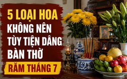 Rằm tháng 7: 5 loại hoa không tùy tiện dâng lên bàn thờ