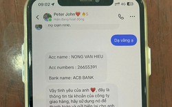 Người phụ nữ SN 1985 tới NH Agribank chuyển 5.000.000 đồng cho STK ACB Bank của NONG VAN HEU, nhân viên lập tức báo công an để dừng giao dịch