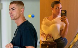Ronaldo "hồi xuân" ngay sau khi cưới vợ, đổi tóc vàng nổi bần bật, sánh đôi Georgina quyến rũ, ngọt ngào