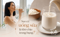 Hồi trẻ uống sữa bình thường, sao giờ ngoài 40 cứ uống là đầy bụng, có khi phải chạy vội?
