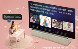 Luyện ngoại ngữ siêu trực quan ngay trên Samsung AI TV với trợ lý AI
