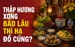 Thắp hương xong bao lâu thì hạ đồ cúng?