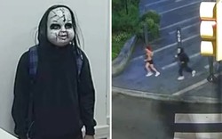 Cảnh sát truy tìm kẻ đeo mặt nạ Halloween kinh dị đuổi theo quấy rối phụ nữ giữa đường