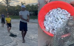 Xem khách Tây kéo lưới, dân mạng đùa "đến Việt Nam là thạo nông lâm ngư nghiệp"