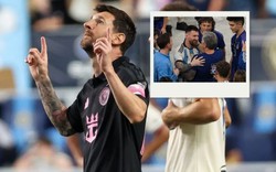 Xúc động khoảnh khắc Messi ghi bàn đầu tiên sau khi cha qua đời, ngửa mặt hướng lên bầu trời tri ân người bố quá cố