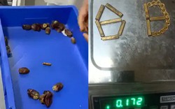 Quét tia X kiểm tra, hải quan phát hiện và thu giữ 172 gram vàng trị giá hơn 410 triệu đồng trong những quả chà là