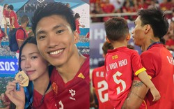 Văn Hậu hạnh phúc ôm Doãn Hải My ăn mừng Việt Nam vô địch, nhắn gửi cực ngọt: "Bố yêu 2 mẹ con"