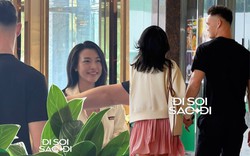 Bắt gặp thủ môn Lê Giang Patrik và MC Hoàng Oanh nắm tay tình tứ ở khách sạn