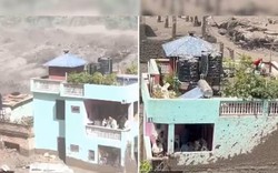 Điều kỳ diệu giữa dòng lũ ở Nepal: Một căn nhà còn nguyên vẹn giữa đống đổ nát, người bên trong được bảo đảm an toàn