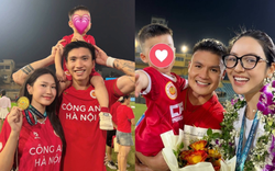 Chu Thanh Huyền đọ sắc với Doãn Hải My trong ngày đội bóng của Quang Hải, Văn Hậu giành Siêu cúp quốc gia