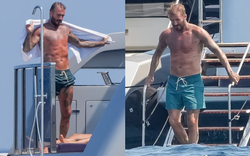 David Beckham cởi trần trên siêu du thuyền 16 triệu bảng Anh: Body vẫn săn chắc nhưng đã lộ dấu hiệu tuổi tác, còn đâu cầu thủ điển trai nhất thế giới một thời!
