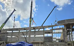 Khẩn trương tìm nguyên nhân vụ sập mái nhà thi đấu hơn 22 tỷ đồng
