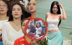 Nàng WAG sexy nhất làng bóng đá lọt camera nhà đài khi cổ vũ ĐT Việt Nam, visual đời thường gây sốt