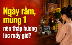 Ngày rằm, mùng 1 nên thắp hương lúc mấy giờ?