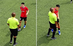 Xôn xao vụ cầu thủ U19 chơi xấu đánh nguội đối thủ, lao vào húc vai trọng tài sau thẻ đỏ ở Hà Nội