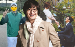 Không nhận ra "ông hoàng" Bae Yong Joon sau hơn 10 năm sống ẩn dật với mỹ nhân Vườn Sao Băng