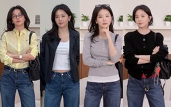 Mỹ nhân cao 1m61 chuyên trị quần jeans: Chẳng cần chân dài vẫn mặc đẹp, chị em nên lấy giấy bút "chép bài"