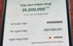 Công an xác minh giao dịch chuyển 25.000.000 đồng với nội dung "Trung goi"