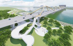 Một năm nữa, Hà Nội sẽ hoàn thành cây cầu vượt sông Hồng vốn 16.200 tỷ đồng nối khu phố cổ với Long Biên, sở hữu thiết kế "vòm vô cực" độc đáo