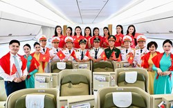 Giai điệu Quốc khánh vang lên ở độ cao 10.000 mét trên chuyến bay Vietnam Airlines