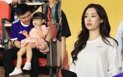 Đỗ Mỹ Linh khoe visual sáng bừng nhưng em bé 3 tuổi được chủ tịch CLB Hà Nội âu yếm bên cạnh mới chiếm spotlight