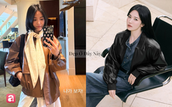 Áo khoác da: Item hack tuổi giúp Song Hye Kyo trẻ trung hơn trong mùa thu
