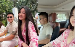 Quang Hải cùng Chu Thanh Huyền ngồi trên xe sang 8 tỷ đến trường học của con