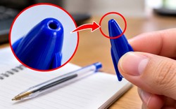 Hơn 90% người dùng không biết công dụng của chiếc lỗ trên nắp bút bi